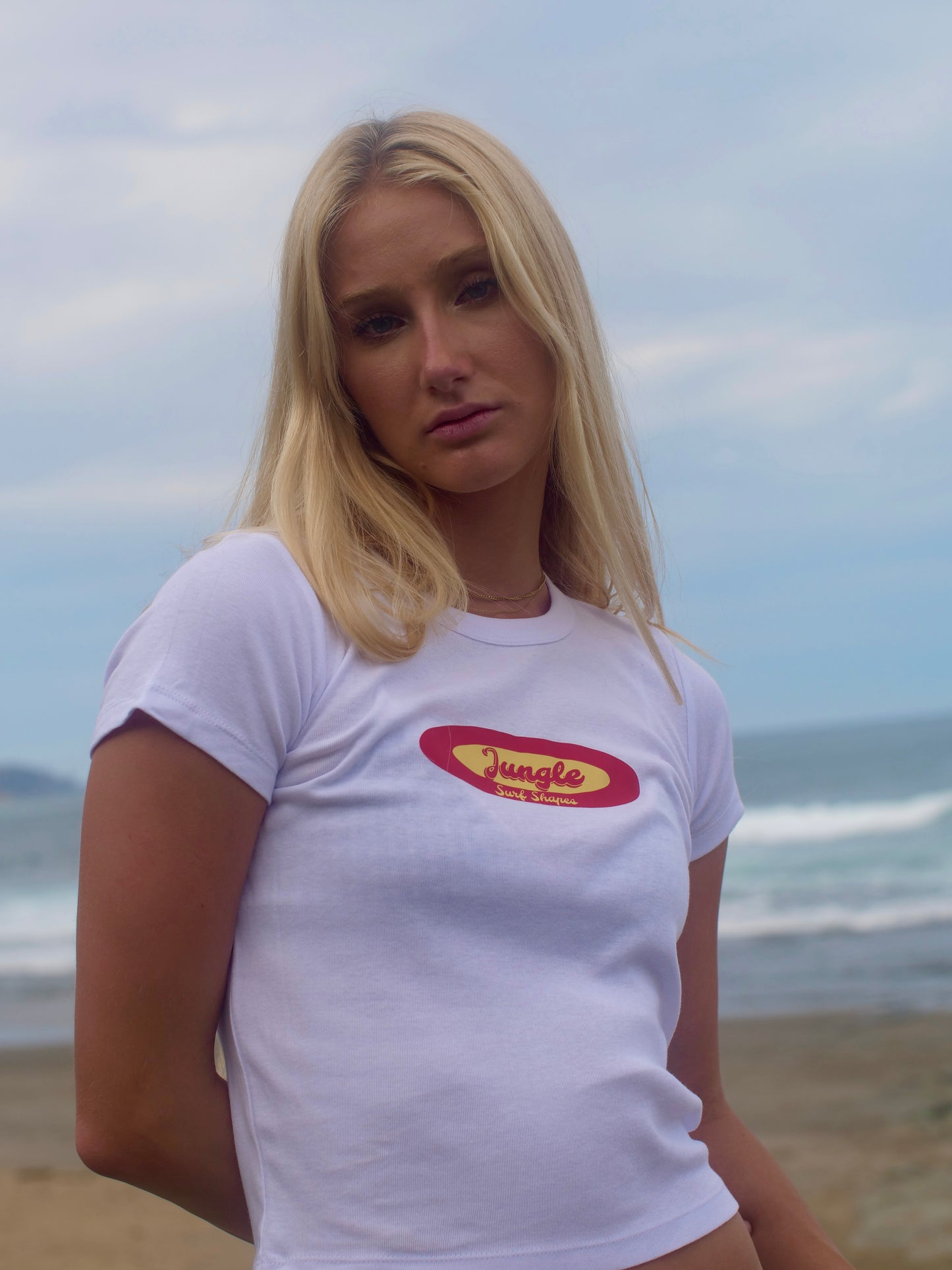 White Jungle baby Tee
